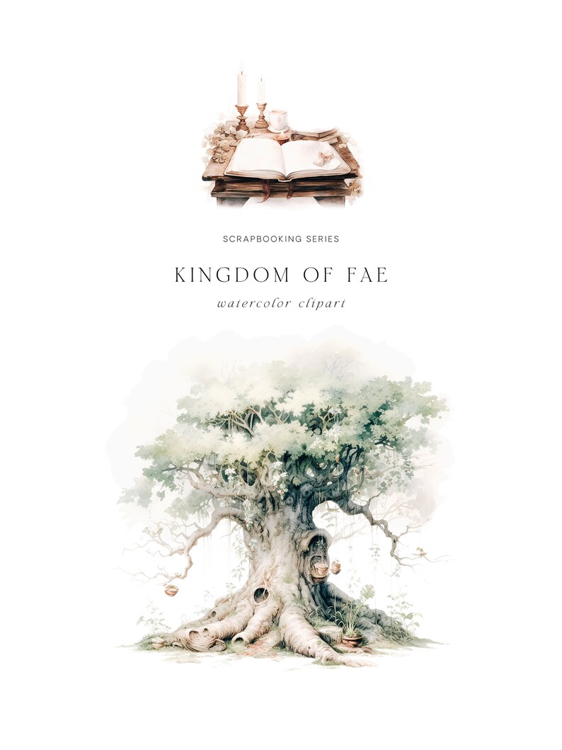 Kingdom of Fae Clipart - Watercolor Clipart - Scrapbooking Clipart ...