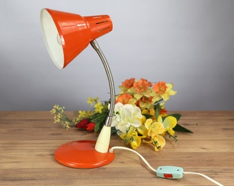 Rare Polam MEOS/Poland desk lamp from the 70'sin full working order, Iconic retro design, Retro table lamp, Office Lamp