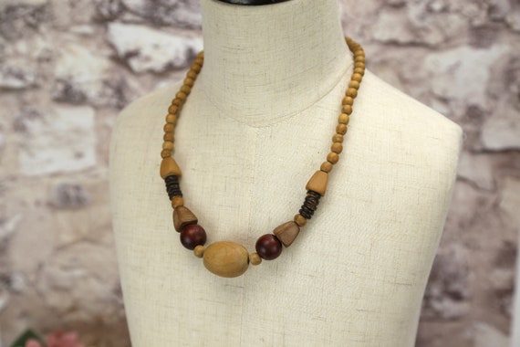 Retro necklace from the 1970s - 1980s, Retro Jewe… - image 1