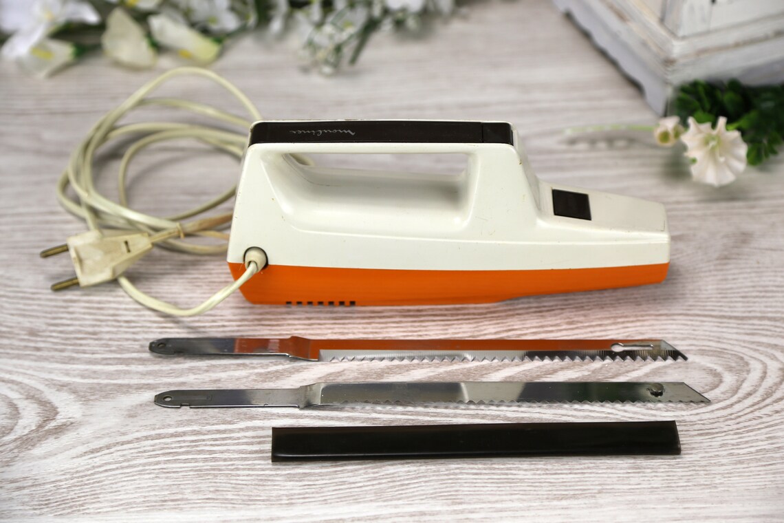 Vintage Moulinex Electric Slicing Knife Meat Carving Gadget Etsy