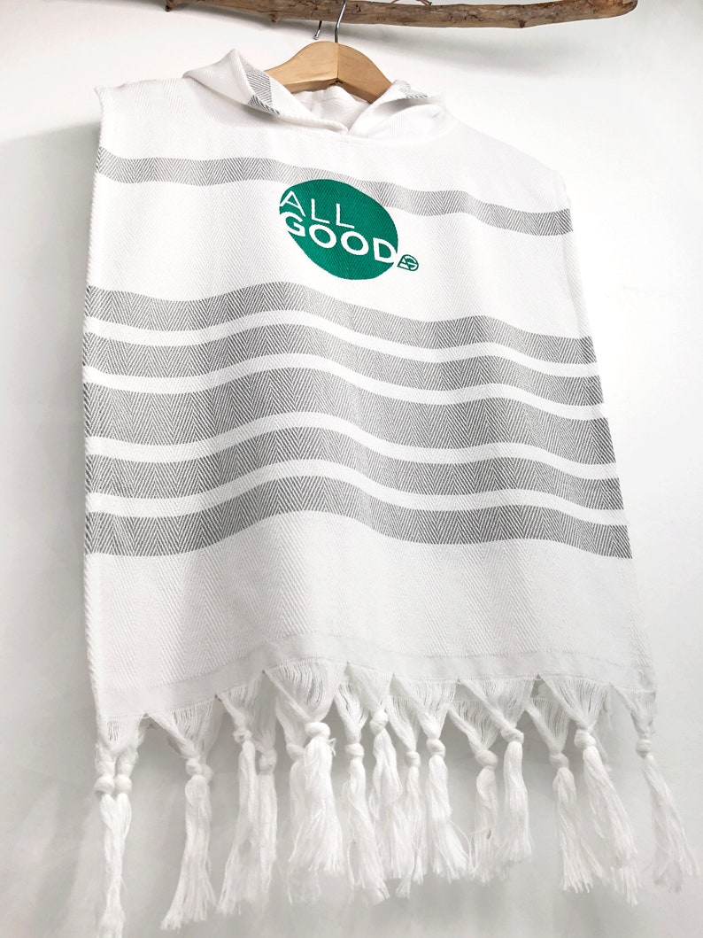 Kid's Hooded Poncho Turkish Towel Peshtemal Baby Beach Etsy