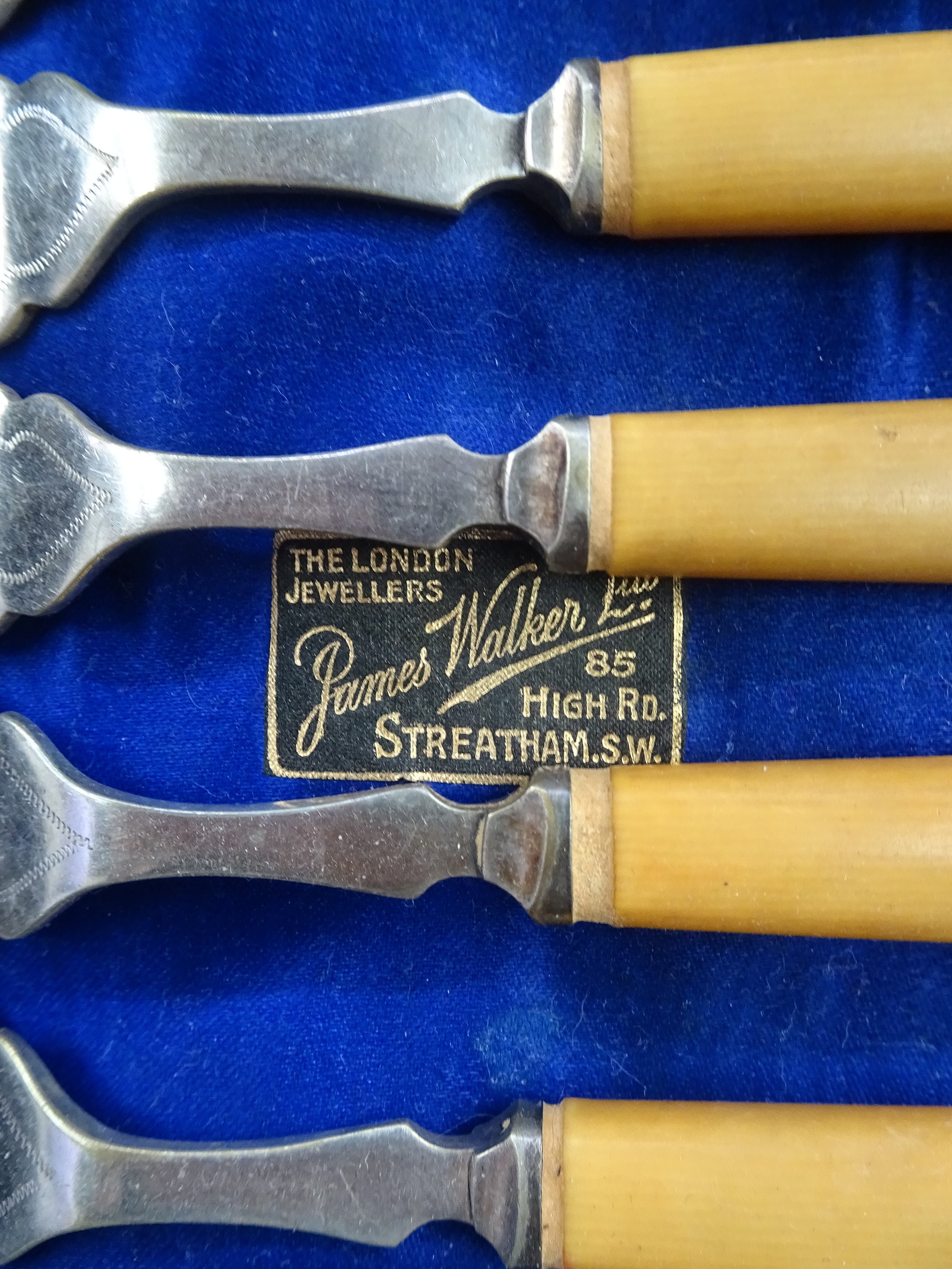 VINTAGE James Walker ltd The London jewellers EPNS 12 pcs FISH Etsy