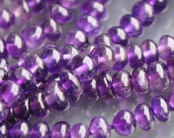 African Amethyst smooth washers 5 mm - 10 cm