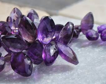 African Amethyst Marquises faceted 12-14mm