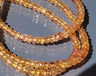 Imperial Topaz faceted rondelle 4.5-5 mm