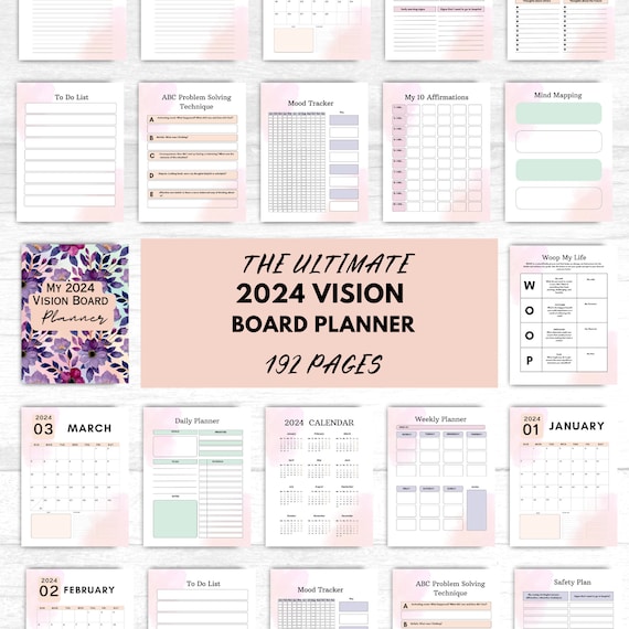 Vision Board Planner: 2024