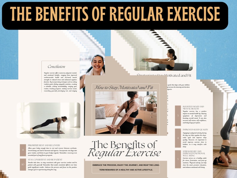The Benefits of Regular Exercise Pdf E-book - Etsy