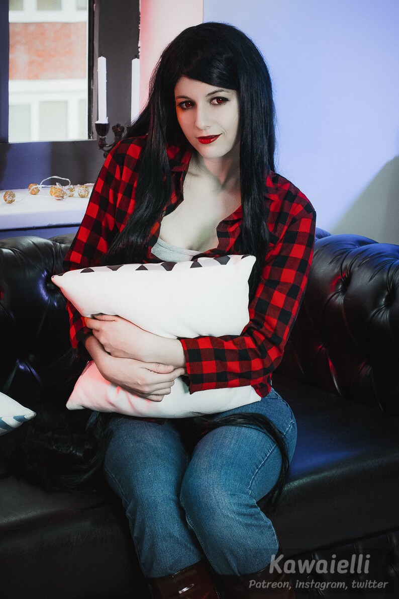 Marceline cosplay black wig 150 sm Etsy