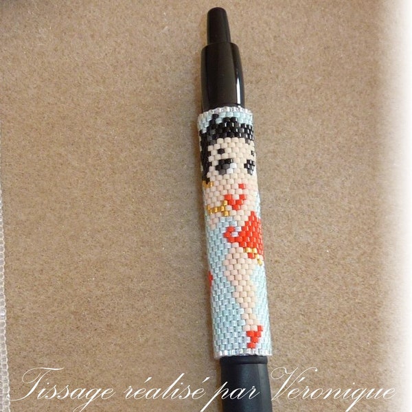 Peyote Cover Pen Pattern - Betty Boop