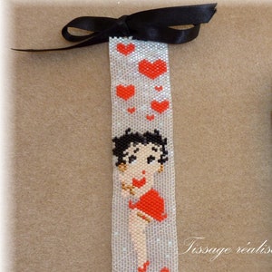 Peyote pattern bracelet - Betty Boop