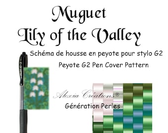 Peyote Cover Pen Pattern - Lily of the Valley