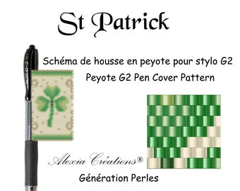 Peyote Cover Pen Pattern - Saint Patrick's Day