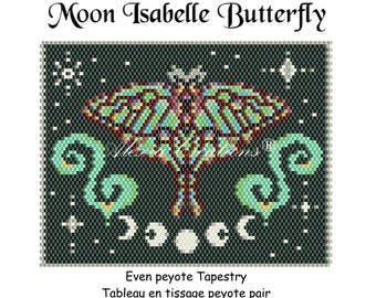 Even Peyote Tapestry - Moon Isabelle Butterfly