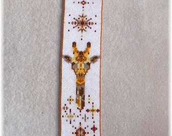 Odd Peyote pattern bracelet - Giraffe