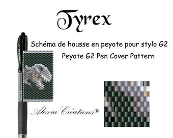 Peyote Cover Pen Pattern - Tyrex