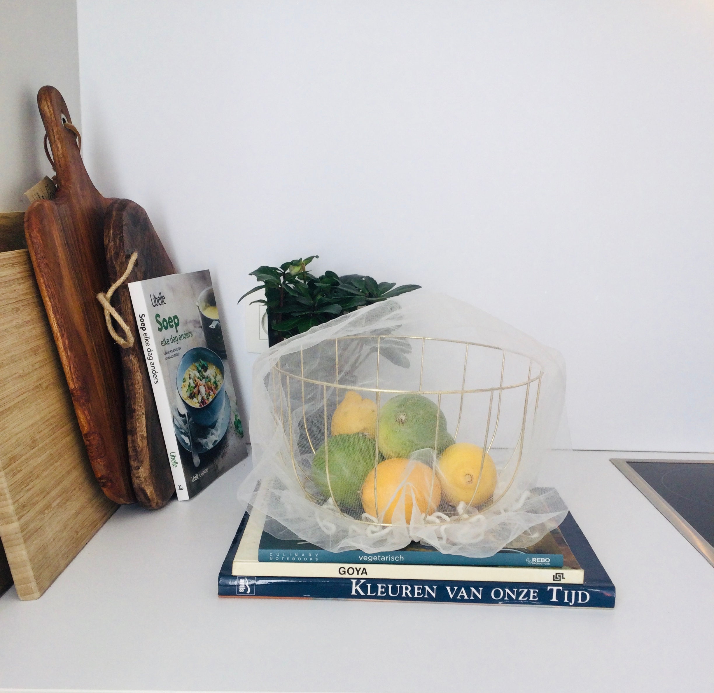 2pack Mesh Fruit Bowl Covers/ Fruit Net With Elastic to Keep Etsy