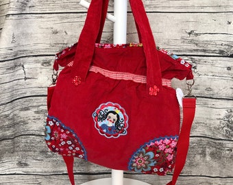 wunderschöne Tasche Handtasche ~ Rot Siebenschön ~