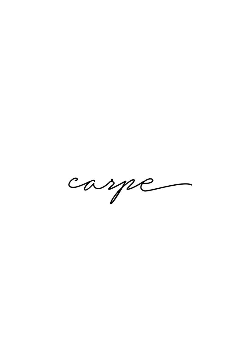 Carpe Diem Zitat Druck Set 2 Art Kunst druckbare Poster Etsy.de