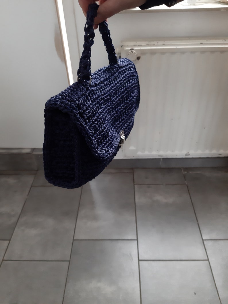 Sac fait à la main crochet image 5