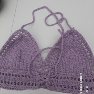 Haut ,crop ou top au crochet