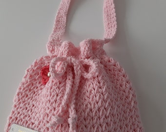 Sac à main au crochet  - sac à main fleur - sac à main pour tout-petit  - sac à main au crochet -  cadeau pour offrir