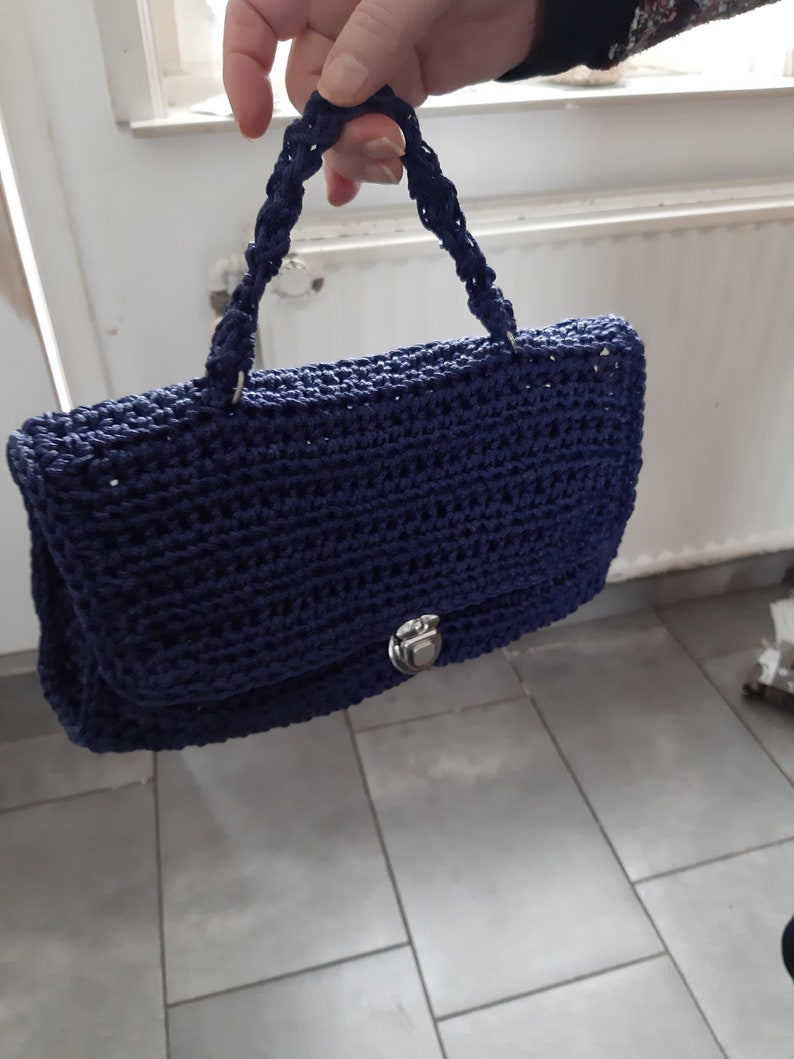 Sac fait à la main crochet image 1