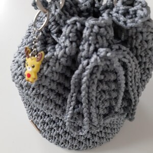 Cute handmade crochet bucket bag