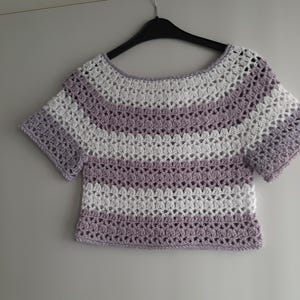 Blouse,haut ou top. Cardigan court ou gilet pour l'été ,taille 38/40 au crochet
