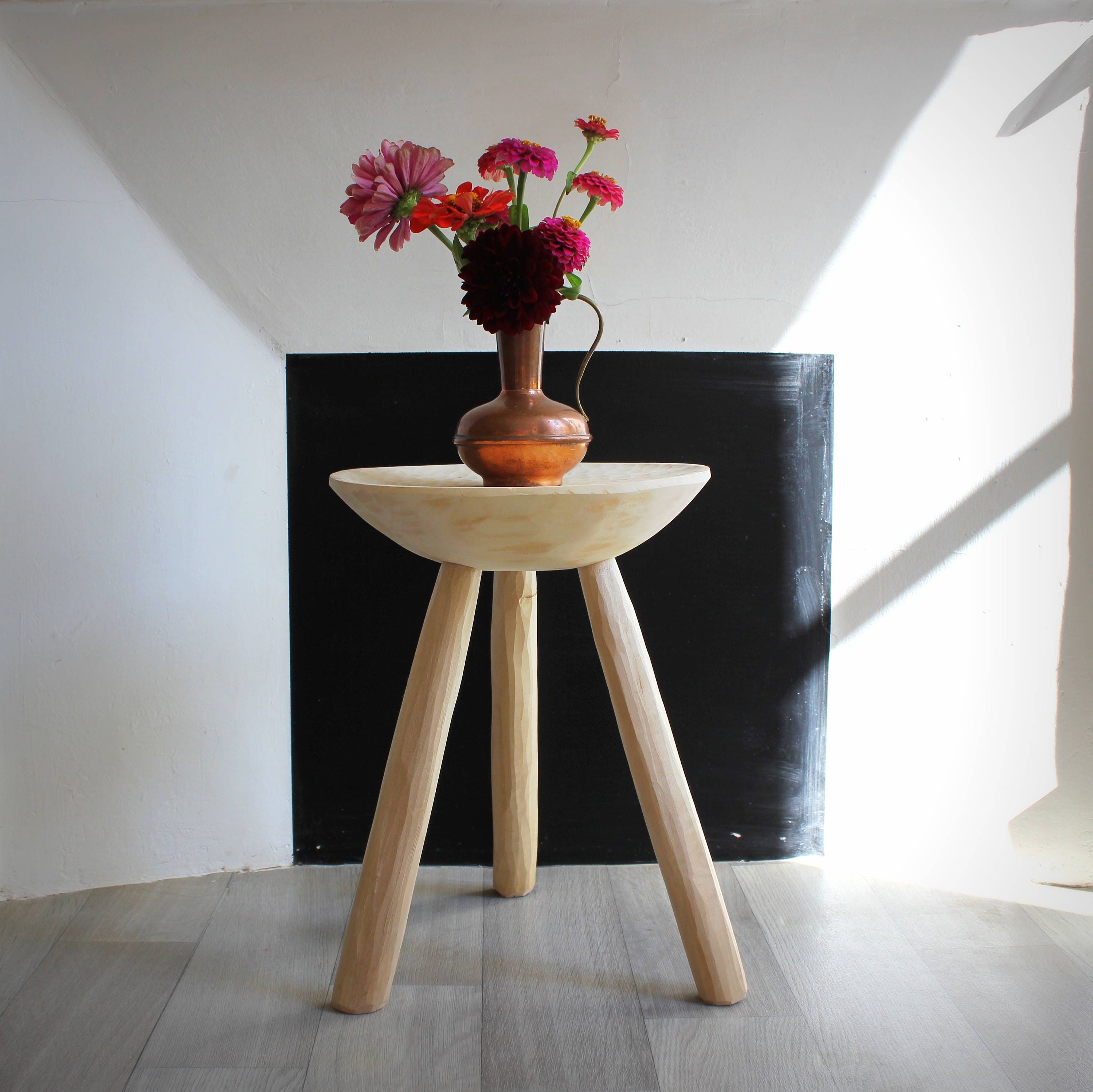 Grand Tabouret en Bois Démontable