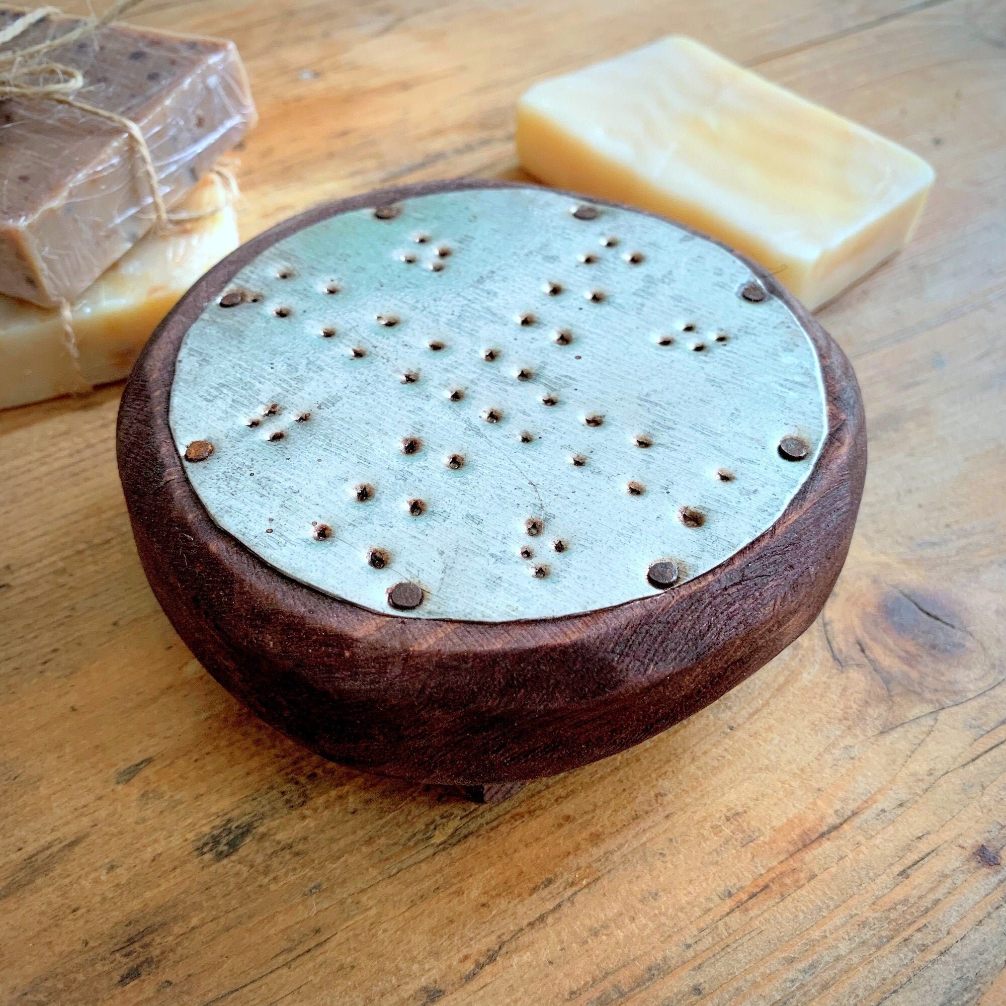 Porte-Savon Artisanal en Matières Recyclées