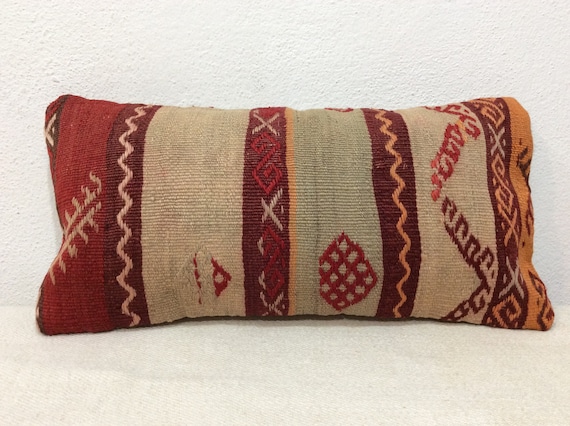 25 x 50 cm pillow cover 10x20 inches Ethnic kilim pillow cover 10x20 inch