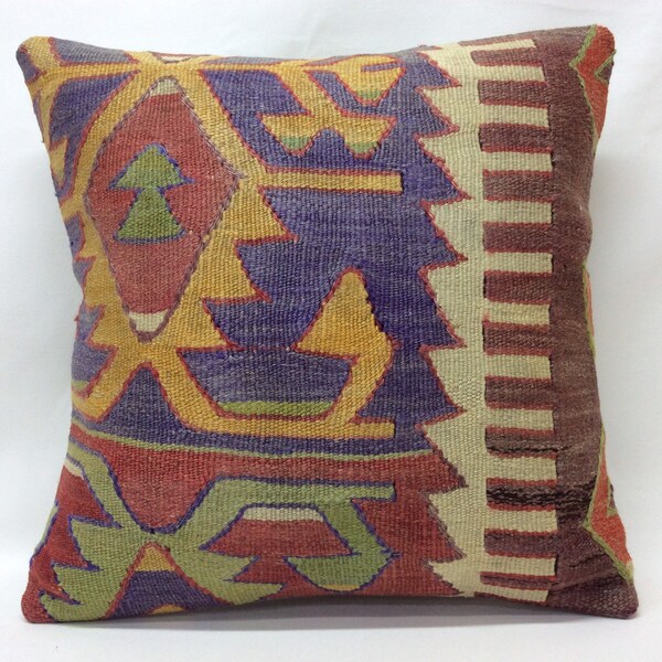 Kissenbezung 18”x18”,45x45cm,Handmade,Vintage pillow,Old Kilim,Home Living,Taie d’oreiller,Federa ,tyynyliina,クションカパー、Pillow Cover