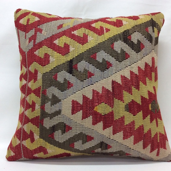 18”x18” 45x45cm,Handmade,Decorative Pillow Cover,Vintage,Home Living,Interior,Cushion Case,Wool Pillow Cover,Kissenbezung,taie d’oreiller