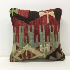 14”x14” pillow cover,Kilim pillow cover,muted pillow cover,Vintage kilim cushion cover,35x35 cm Kelim pillow,interior pillow cushion cover