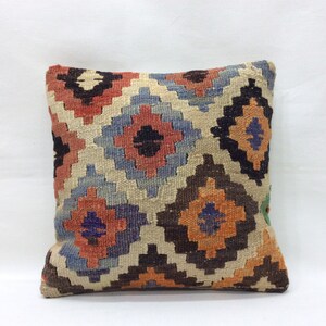 Small Unique pillow,handmade pillow,kilim pillow,cushion cover,vintage pillow,rare kilim pillow,12x12 pillow cover,Decorative bedroom pillow
