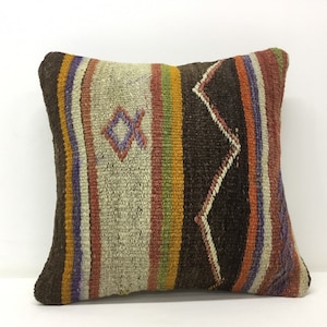 Vintage 14”x14” pillow cover,Kilim pillow cover,pillow cover,Vintage kilim cushion cover,35x35 cm Kelim pillow,Sofa pillow cushion cover
