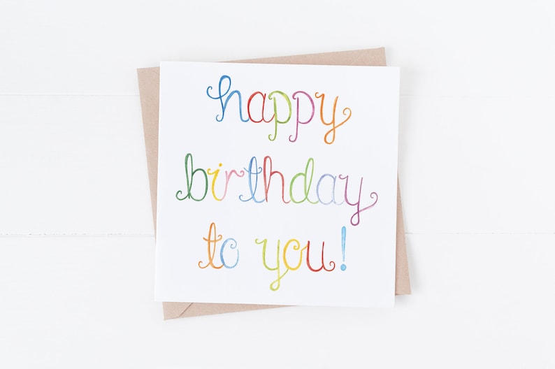 Happy Birthday To You Card Birthday Cards Rainbow Card Treasured Creativity Bday Cards Boy Birthday Card Greetings Card Card image 1