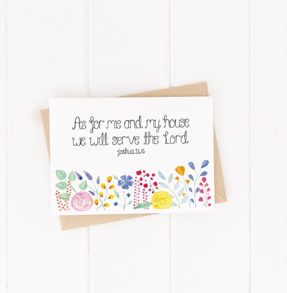 We Will Serve The Lord {Card} We Will Serve The Lord {Card}