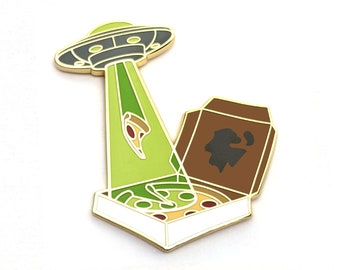 Pizza Green UFO - Hard Enamel Pin