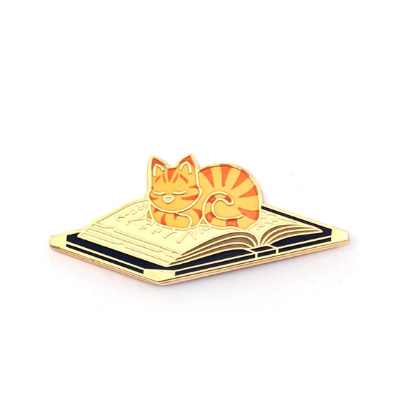Orange Tabby Cat Enamel Pin Orange Tabby Cat Enamel Pin