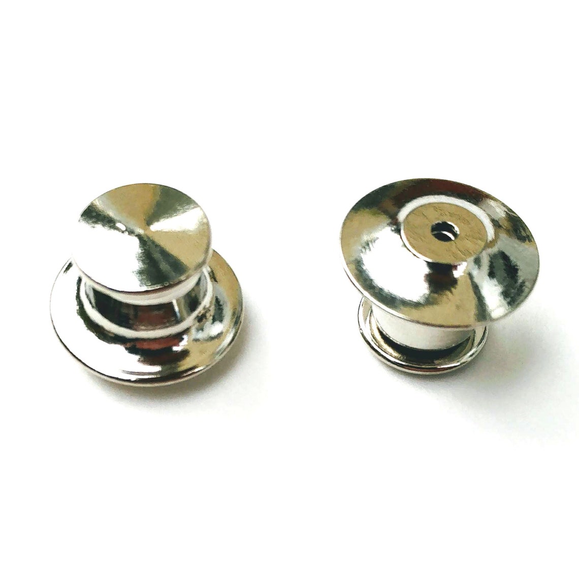 Packs of Enamel Pin Locking Pin Back Gold or Silver Spring Etsy