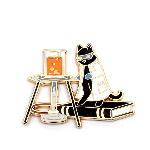 Go Chess Cat Enamel Pin Go Chess Cat Enamel Pin