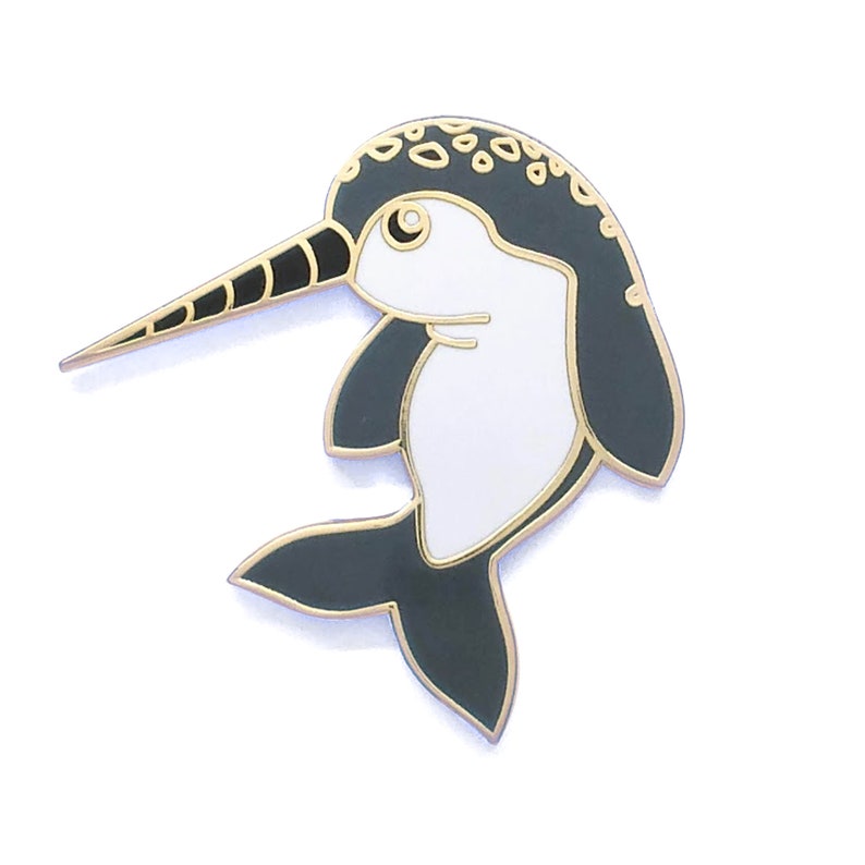 Narwhal Pin Hard Enamel