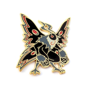 Savage Mothman - Hard Enamel Pin - Cryptid Moth Pin