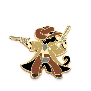 Gunslinger Class - RPG Black Cat - Hard Enamel Pin