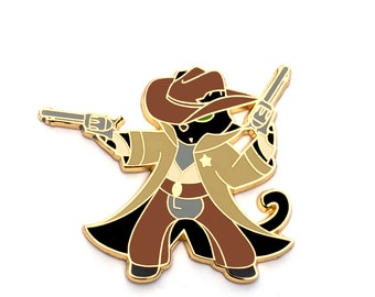 Gunslinger Class - RPG Black Cat - Hard Enamel Pin