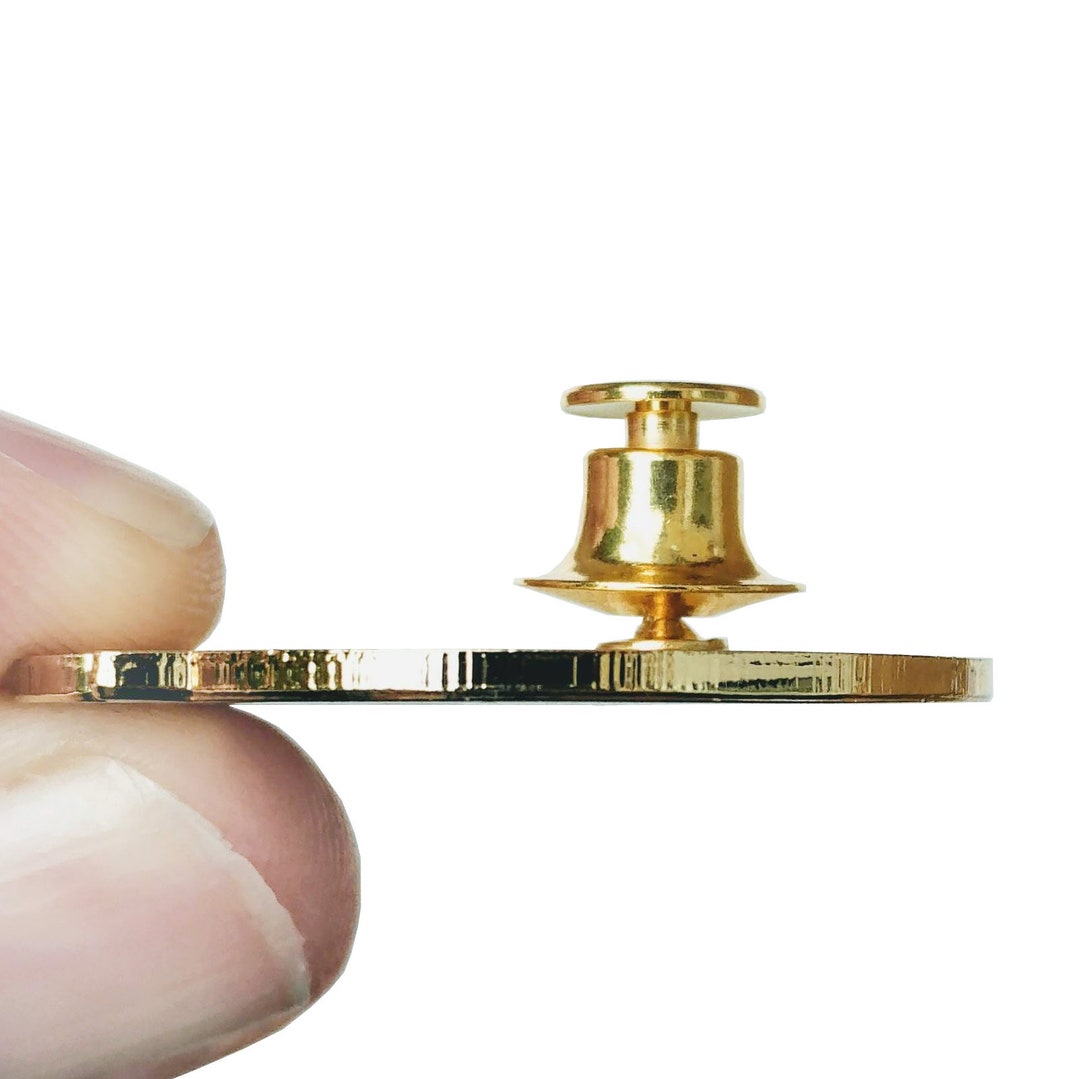 Packs of Enamel Pin Locking Pin Back Gold or Silver Spring Loaded No