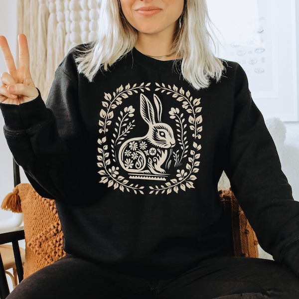 Bunny Sweatshirt Bunny Sweater Rabbit Sweater Rabbit Sweatshirt Bunny Lover Gift Bunny Mom Shirt Bunny Lover Sweatshirt Bunny Shirt