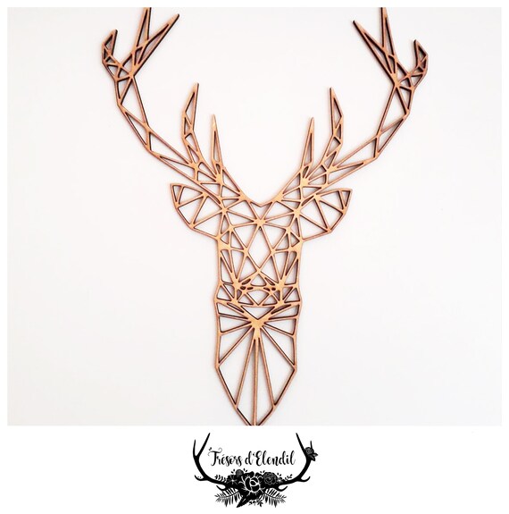 Tete De Cerf Origami Etsy France