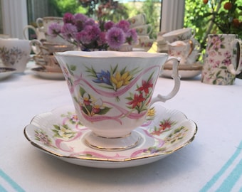 Vintage Canadian Royal Albert Bone China Cup & Saucer